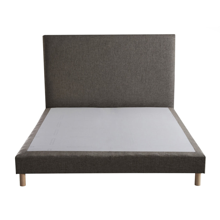 Sommier confort durable SYMBIOSE avec tête de lit lisse élégante