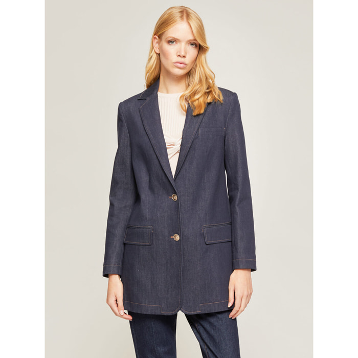 Motivi - Blazer over en denim - Azul