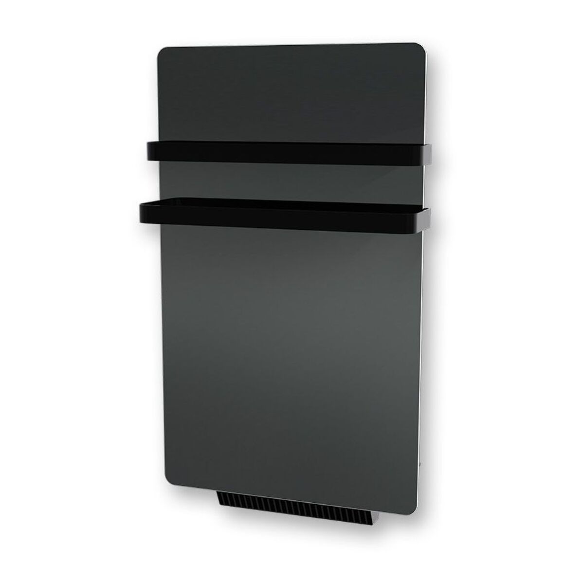 Radiateur sèche-serviette Verre Miroir 500w soufflerie 900w