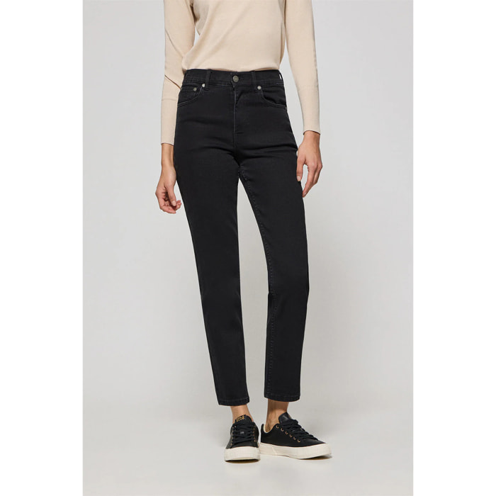 Jeans Telma neri con particolari Polo Club