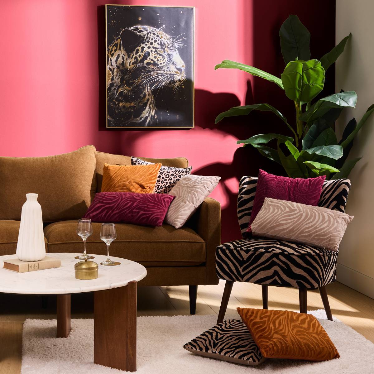 Fauteuil "Chiara" camel