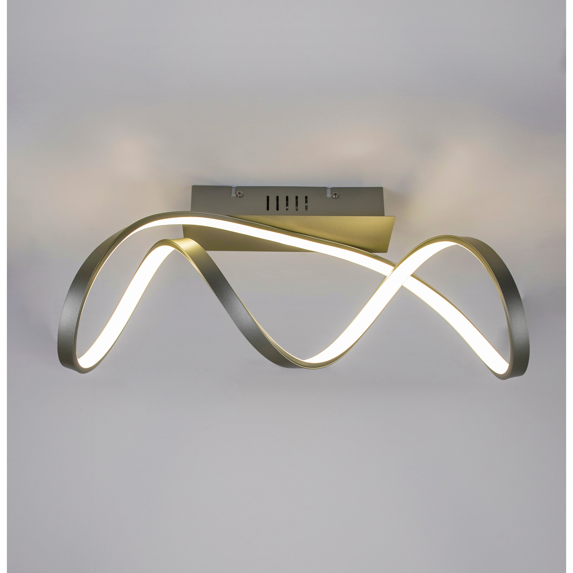 Forlight Plafón LED 17.6W Blanco Neutro - 4000K Gris Merengo para Interior Techo para Dormitorio, Salón
