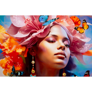 DIPINTO SU TELA LACCATO MARTY C/CORNICE -B- CM 62X4X92