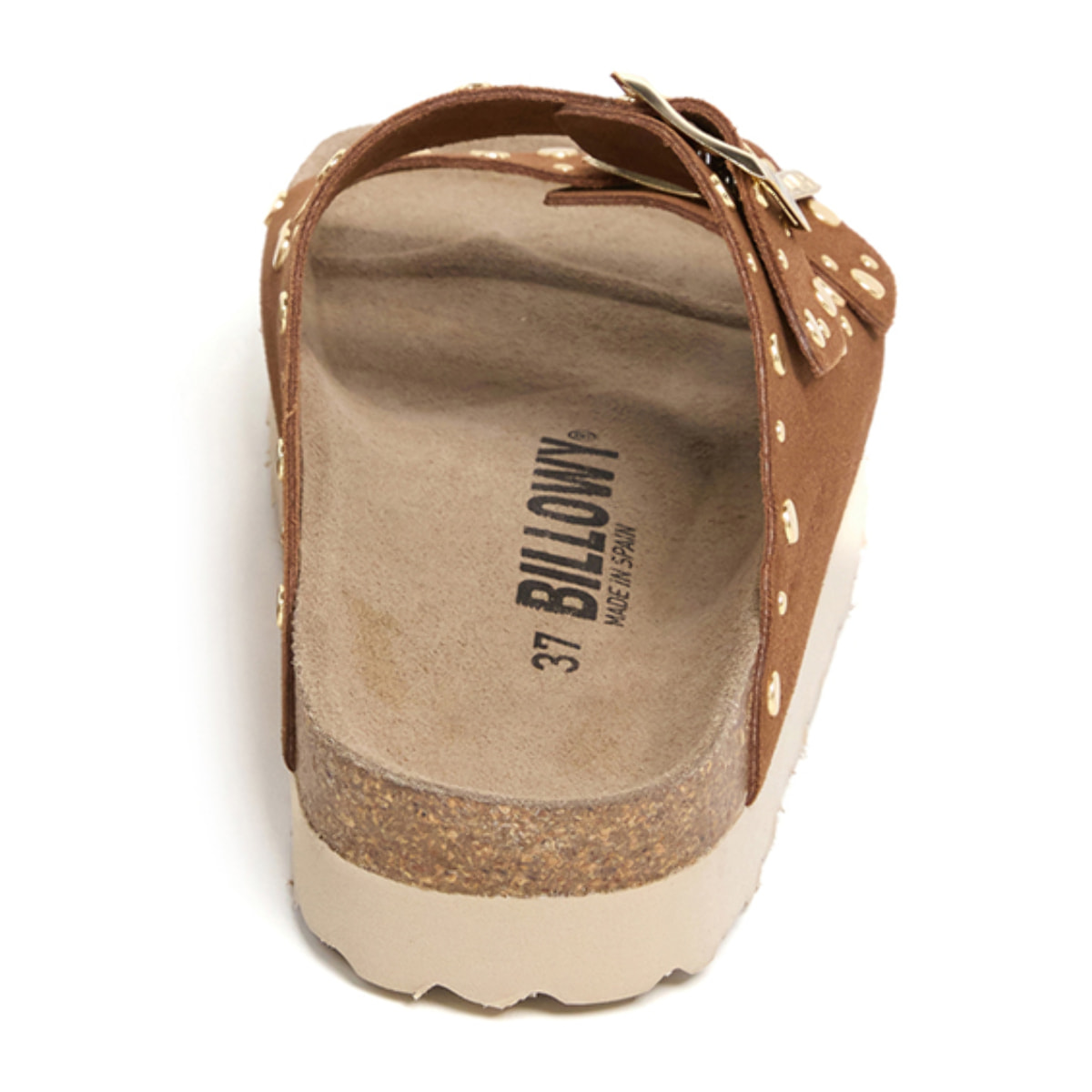 Sandalia Plataforma Cuero Mujer BILLOWY MARRON