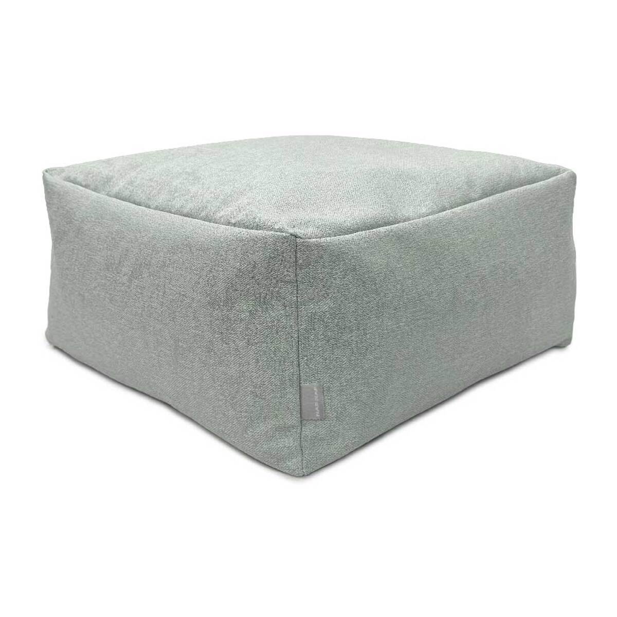 Puff desenfundable ZAIRA azul claro 50x50x25 cm. Disponible en varios colores
