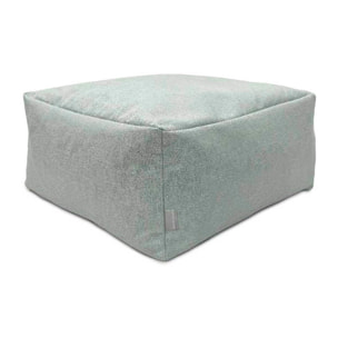 Puff desenfundable ZAIRA azul claro 50x50x25 cm. Disponible en varios colores