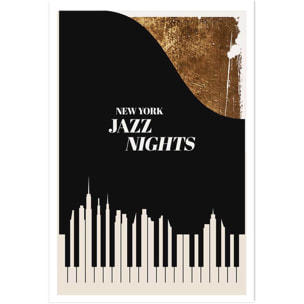 Poster new york jazz night Affiche seule