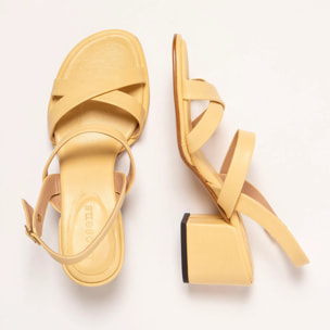 Sandalias con tacón S3173 NAPPA SUN LIGHT/ FABER color Sun light