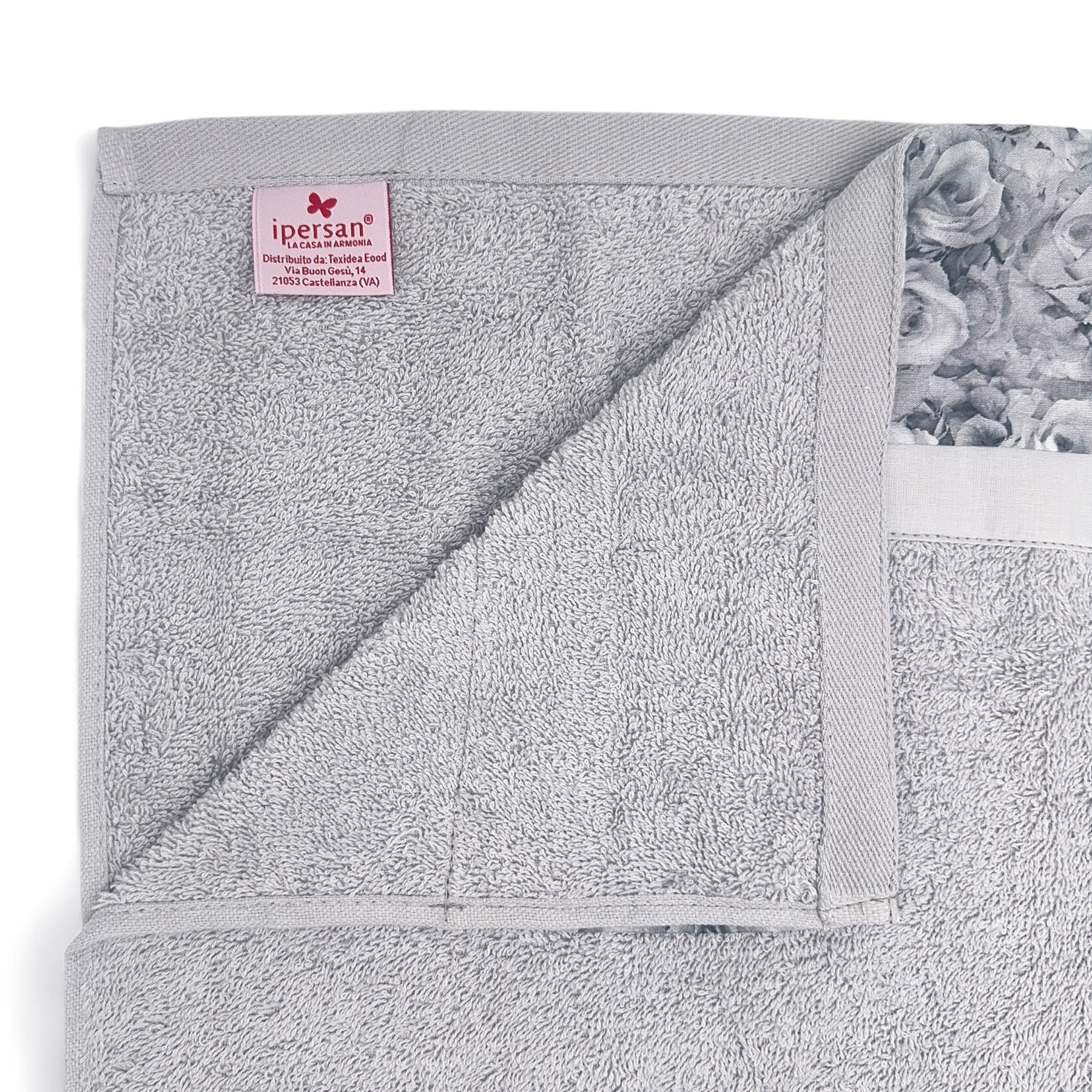 Set Spugna CLASSIC 2 Pezzi: Viso+Ospite - Grigio - 450 gr/m² - Puro Cotone