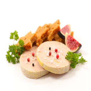 Bloc foie gras canard 30% morceaux boîte - 400g - France