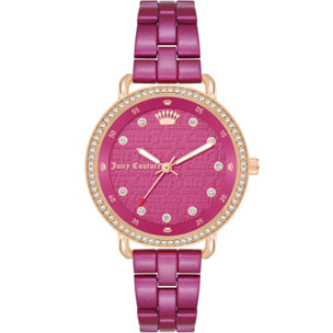 Reloj Juicy Couture JC1310RGHP Mujer Analogico Cuarzo con Correa de Metal