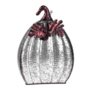 Zucca Halloween Metallo 37 Cm - Pezzi 1 - 27X37X11cm - Colore: Arancio - Bianchi Dino - Halloween, Streghe