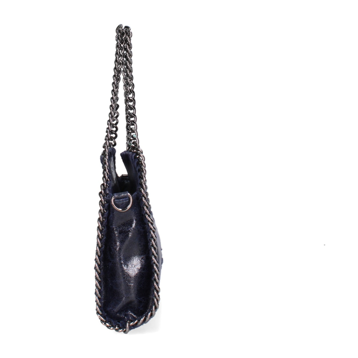 Borsa a mano da donna Made in Italy - Modello Zefira Chic - Pelle scamosciata stampata - 23.0 x 20.0 x 7.0 cm