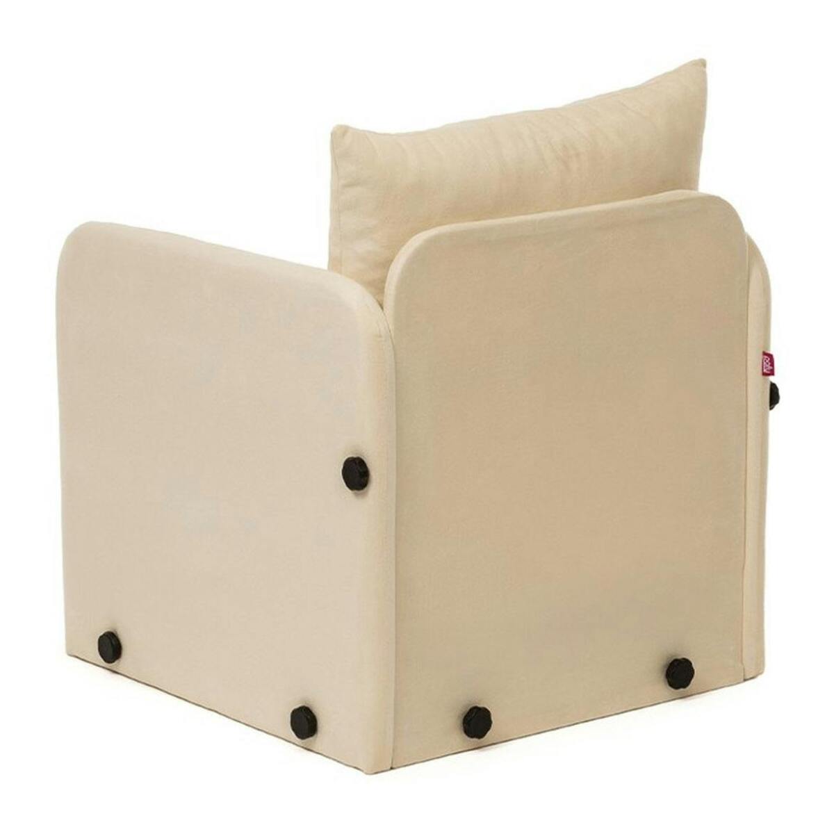 Fauteuil convertible écru 1 place couchage 200 cm ORURO