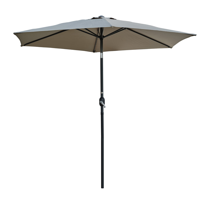 MARBELLA - Parasol à manivelle en aluminium  et toile