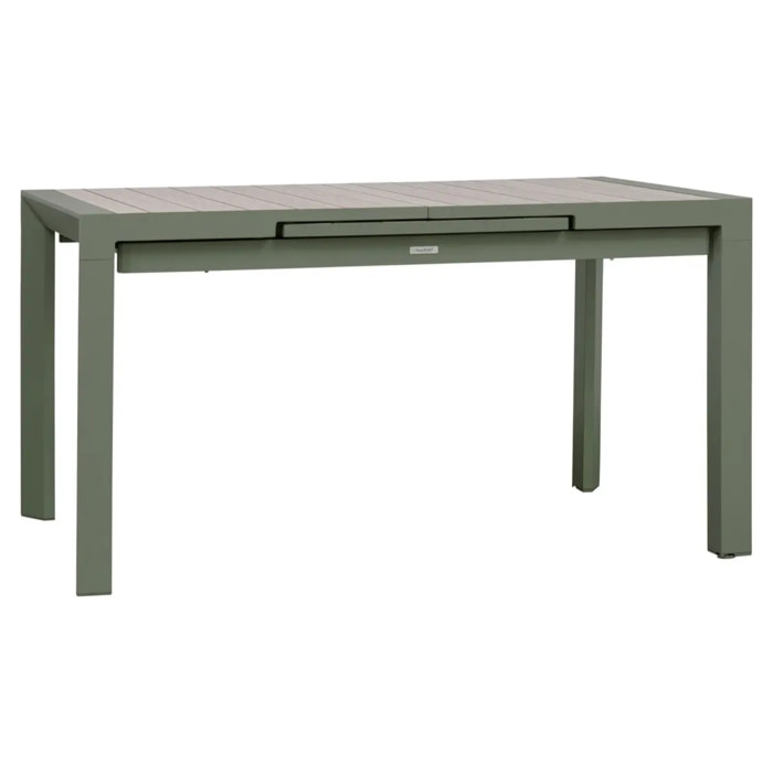 Table de jardin 8 places extensible Evasion beige lin/laurier