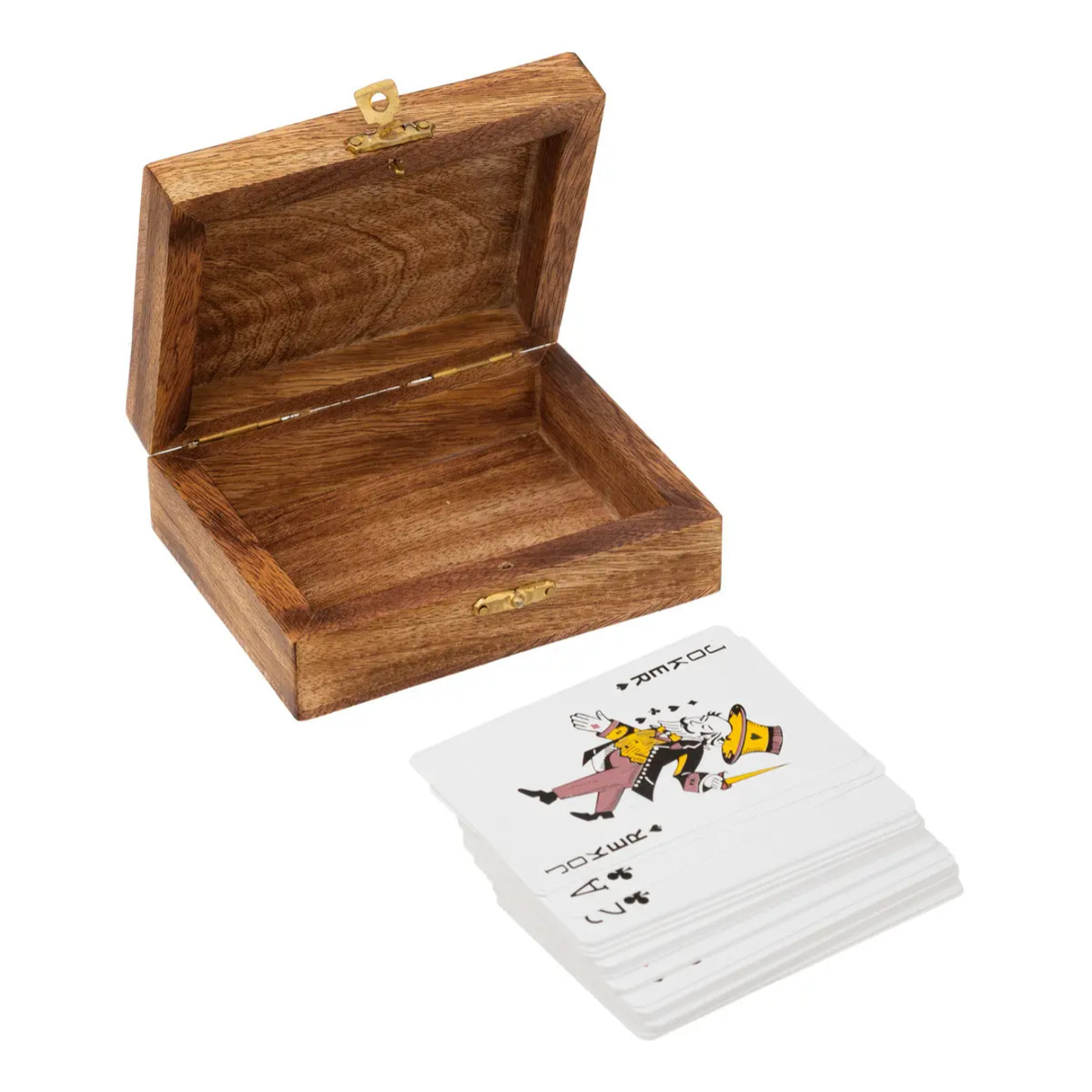 Jeux de cartes Odile 12x9cm manguier