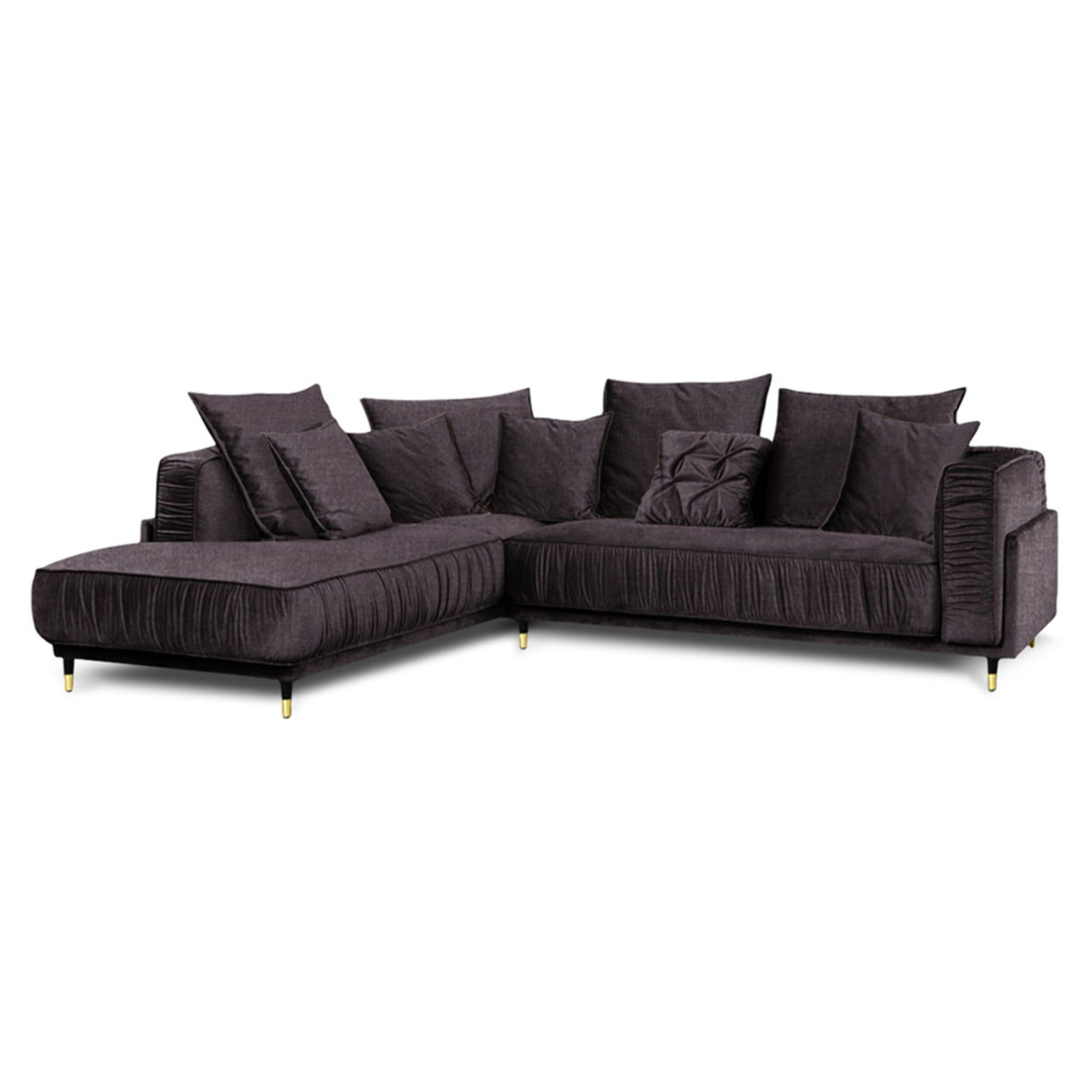 Canapé Tissu Angle gauche Fiorenzo - 4 Places