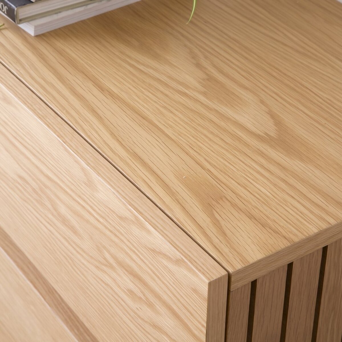 Commode Haiku -tableau en tôle naturelle-couleur chêne naturel 120 x 85 x 40 cm