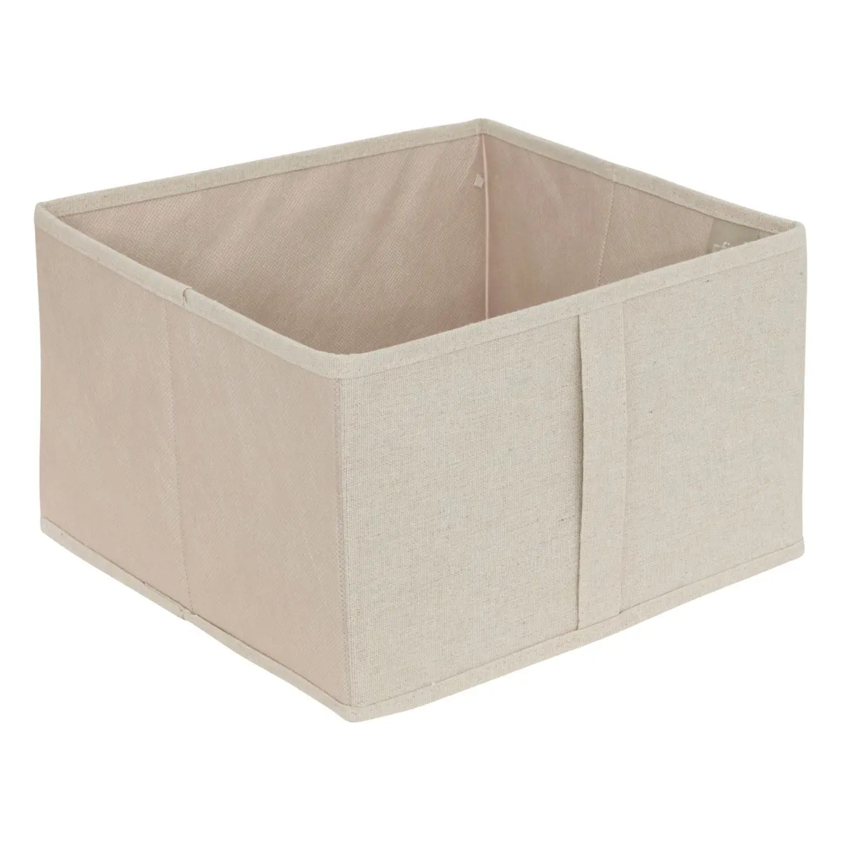 Rangement chaussures "Groomy" 6 cases avec panier beige 127x30cm