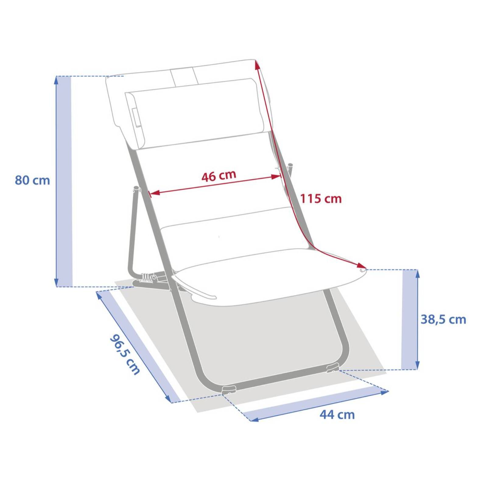 Chilienne de jardin empilable pliable Mirael acajou
