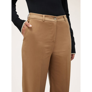 Motivi - Pantaloni palazzo in gabardina - Beige