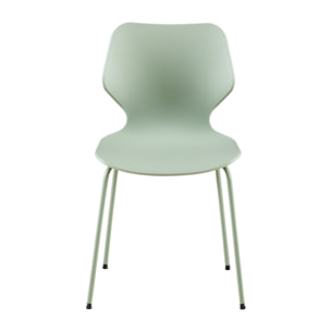 Set da 4 sedie da salotto moderne verdi - Selene