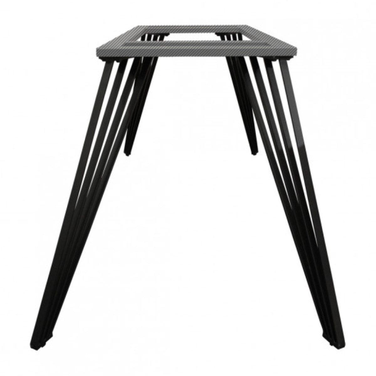 Pied de table de repas n°4 en métal noir - 4 pieds - UNIK