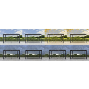 Pergola bioclimatique en aluminium "Windsor" - 3 x 4 m - Anthracite