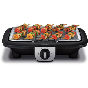 Barbecue électrique TEFAL BG931812 easygrill 2 en 1 sur pieds, 35x21 cm
