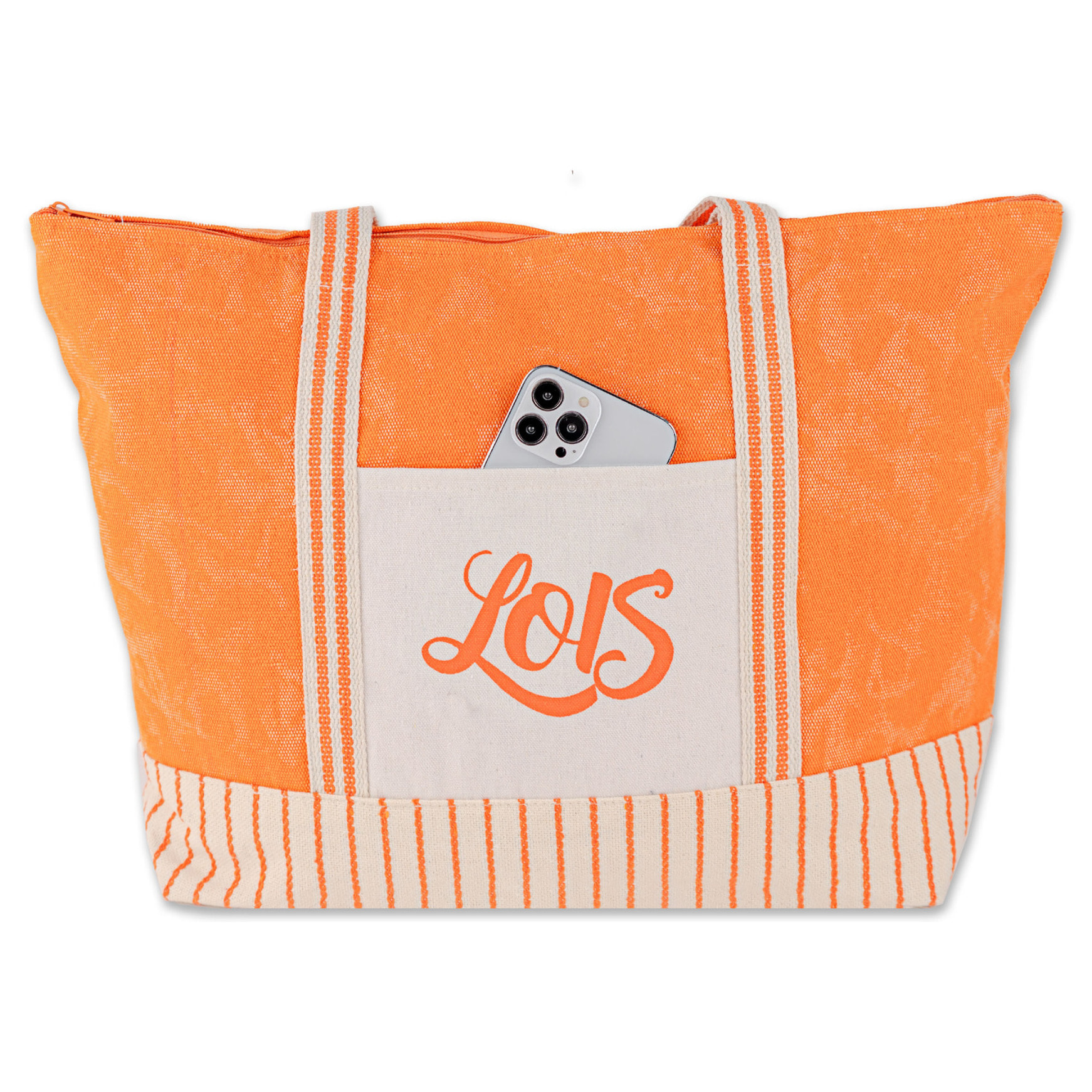 Bolso De Playa Lois Galwey Naranja