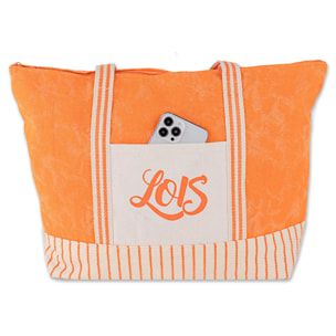 Bolso De Playa Lois Galwey Naranja