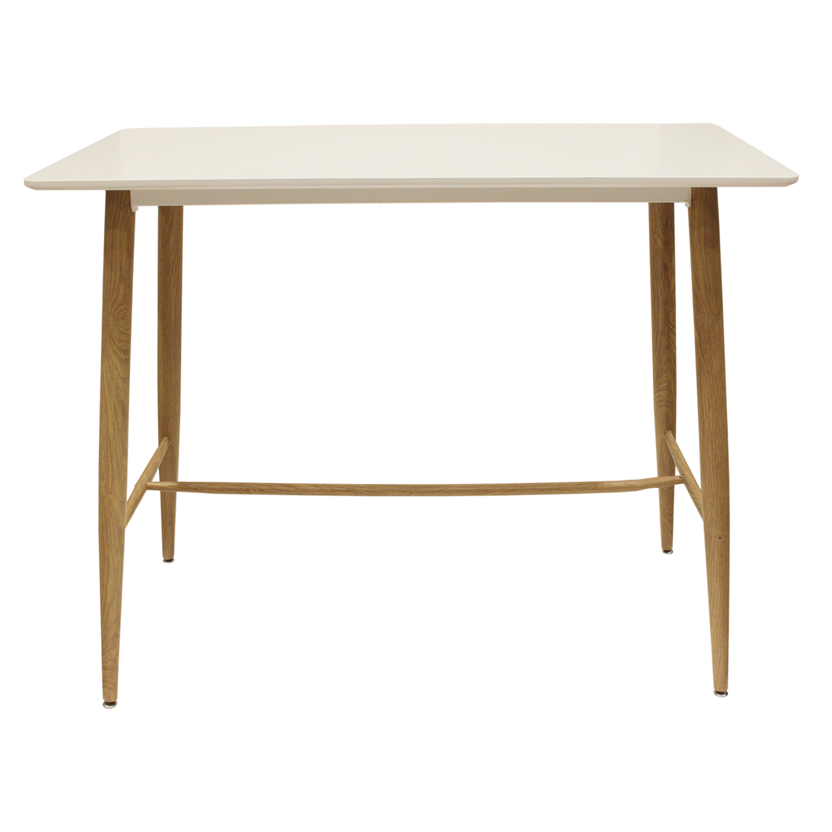 Table Mange Debout Blanc 115x60x102cm