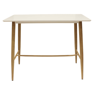 Table Mange Debout Blanc 115x60x102cm