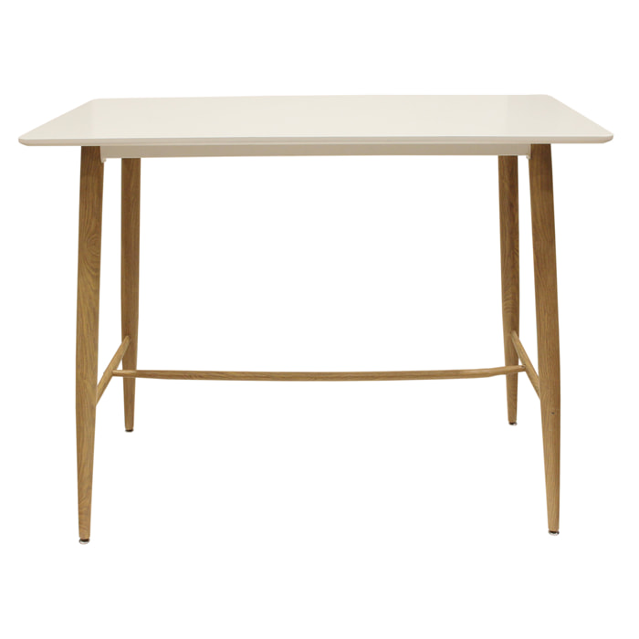 Table Mange Debout Blanc 115x60x102cm