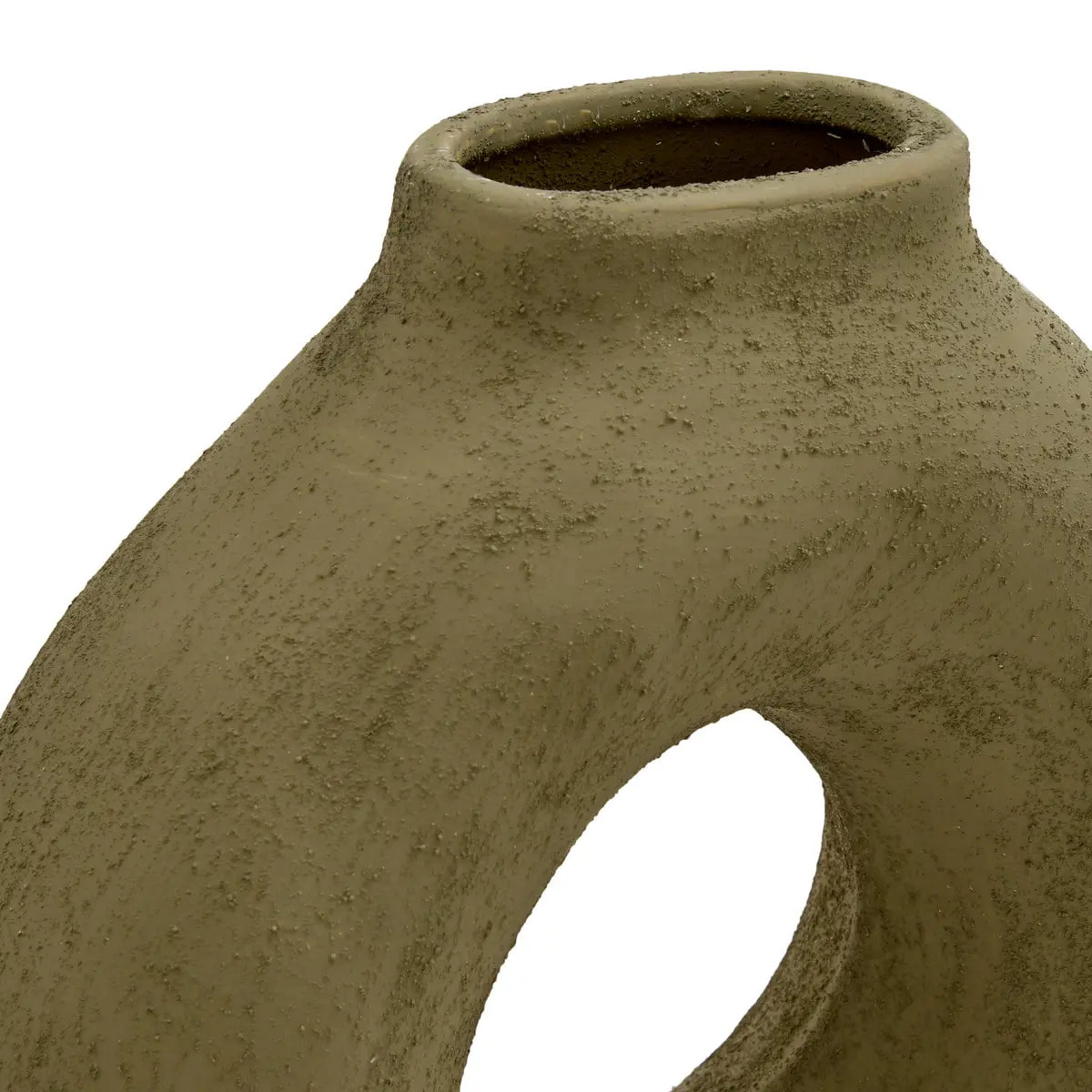 Vase en céramique Brea H.23cm vert