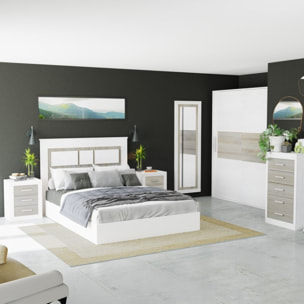 Dormitorio Kira 5C Plus Andersen Pino - Gris