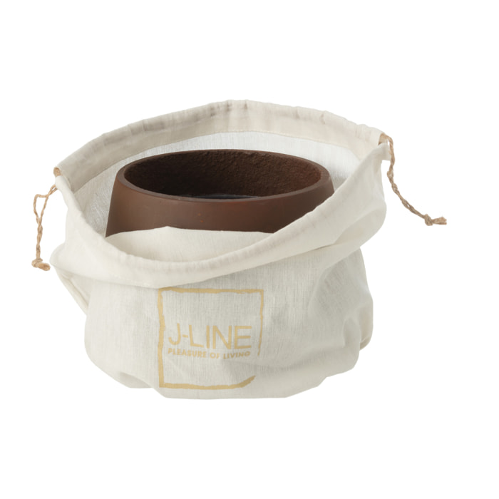 J-Line bougie exterieure - ciment - marron - medium - 31H