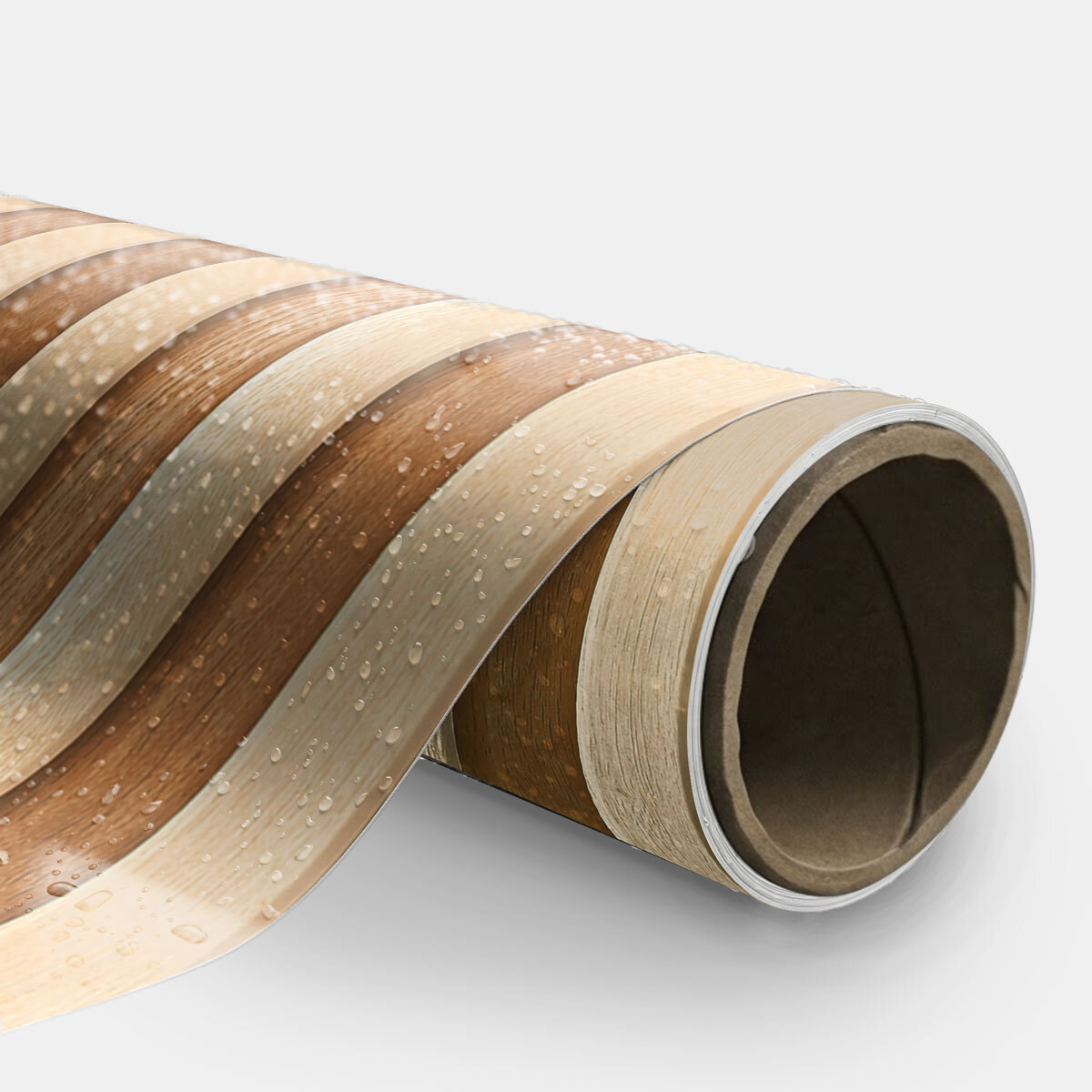 Rouleau revêtement adhésif vinyle au mètre - Sticker mural panneau de bois - CLAIR ET FONCÉ