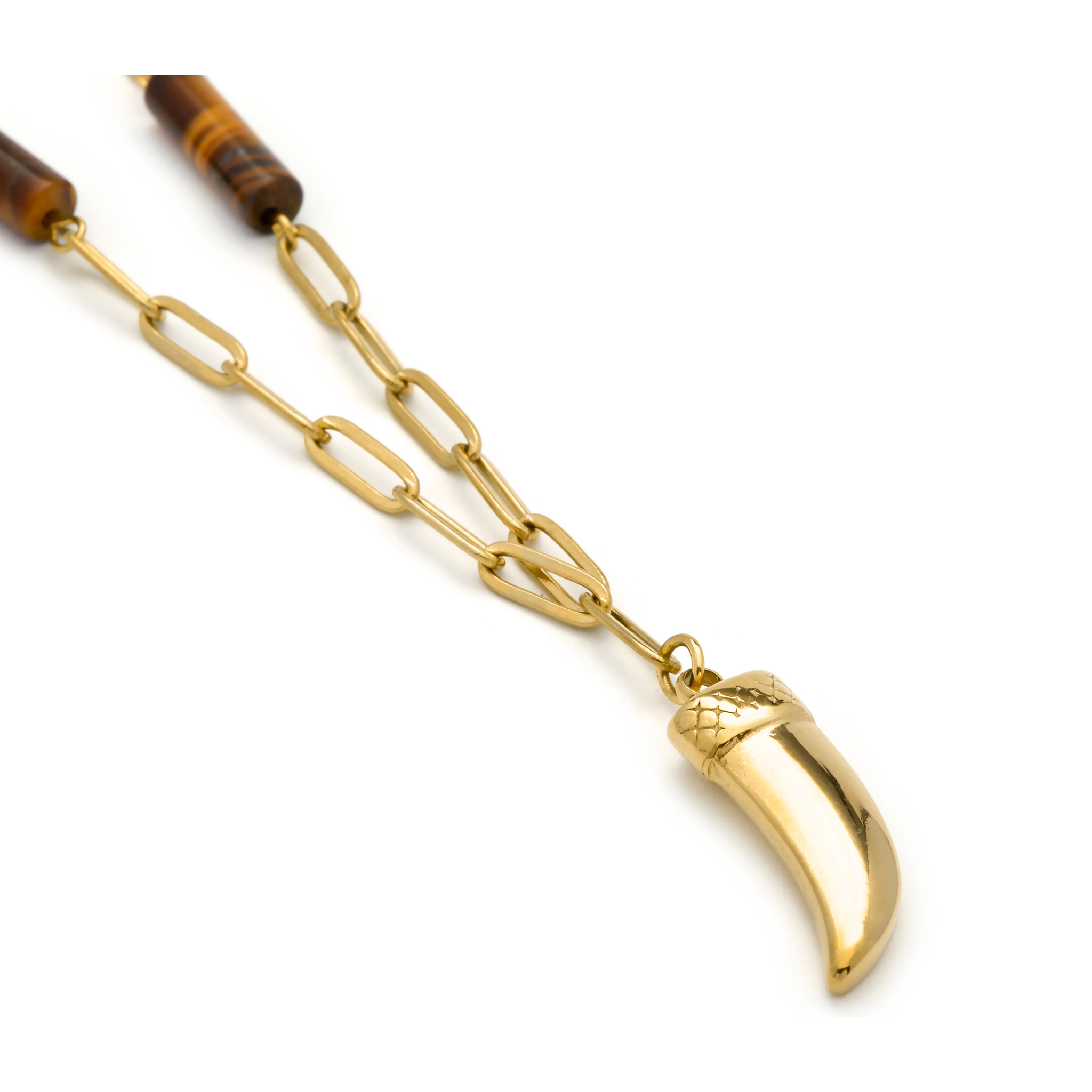 Collar Kayu acabado oro amarillo 18k