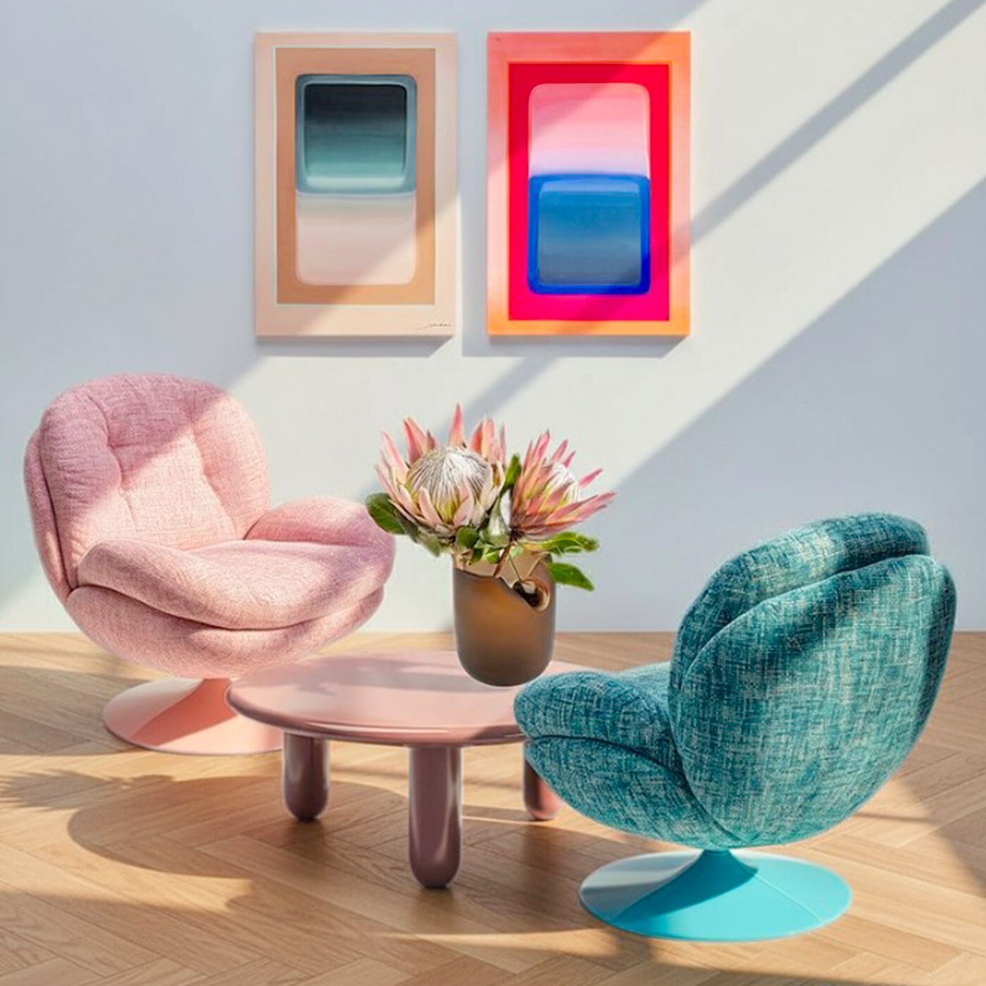 Tableau Tendency 55x75cm beige Kare Design