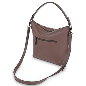 Bolso Hobo-Hombro Lois Dewey Marron Oscuro