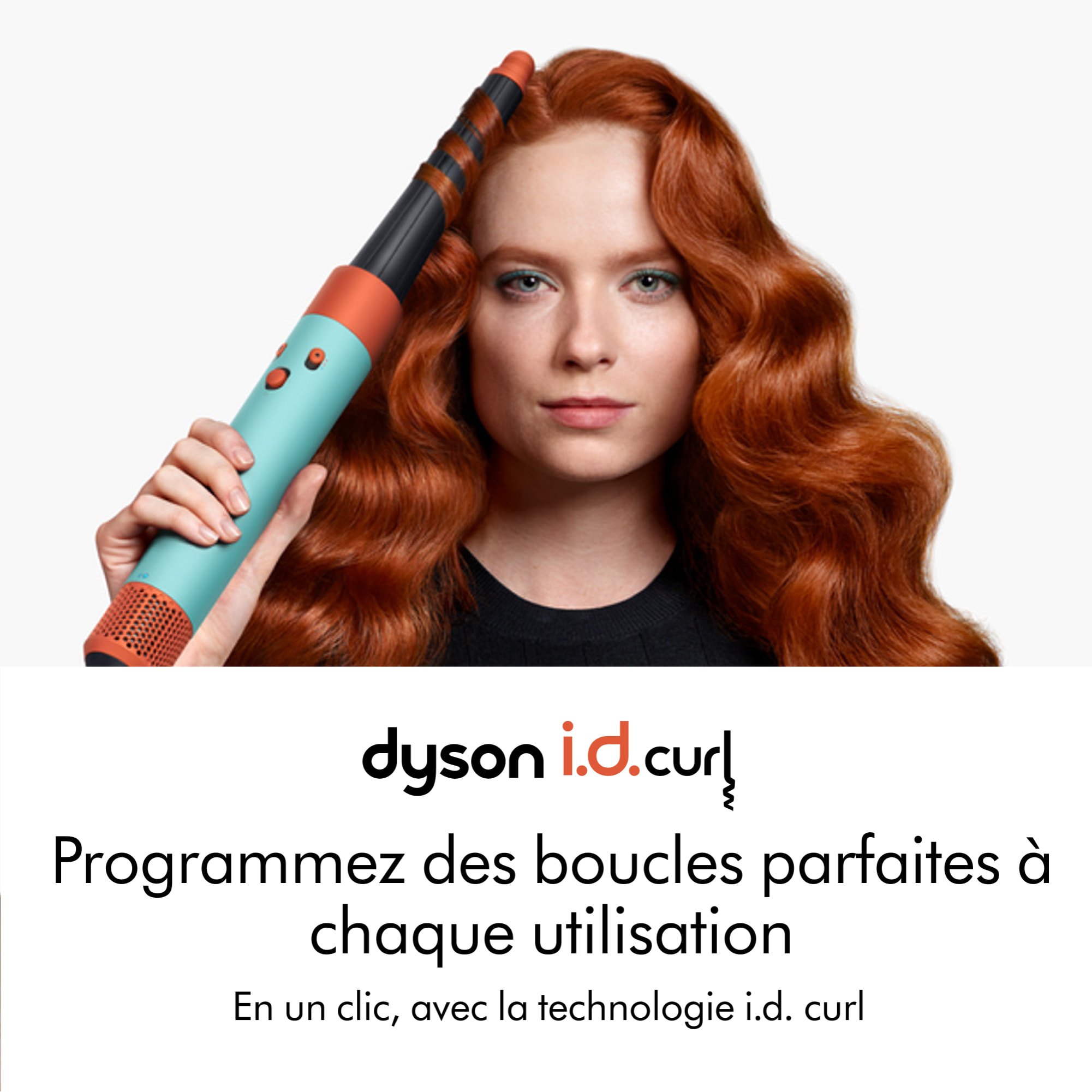 Multi-styler asciugacapelli Dyson Airwrap i.d.™ per capelli lisci e ondulati in Acquamarina/Tangerine | Ricondizionato