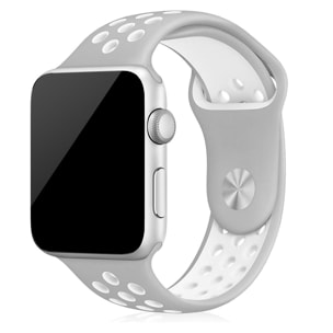 Correa deportiva de silicona Compatible con Apple Watch de: 42/44/45/49mm Talla M/L