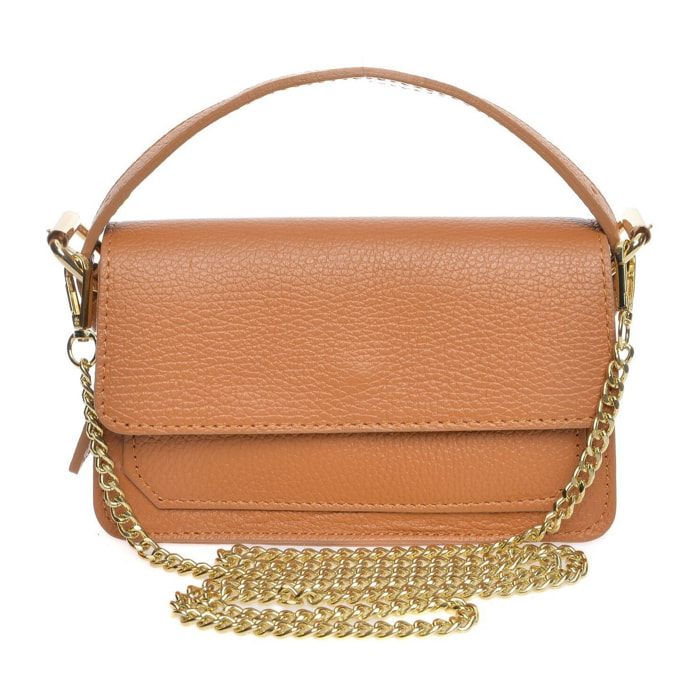 Borsa a spalla Anna Luchini Cammello