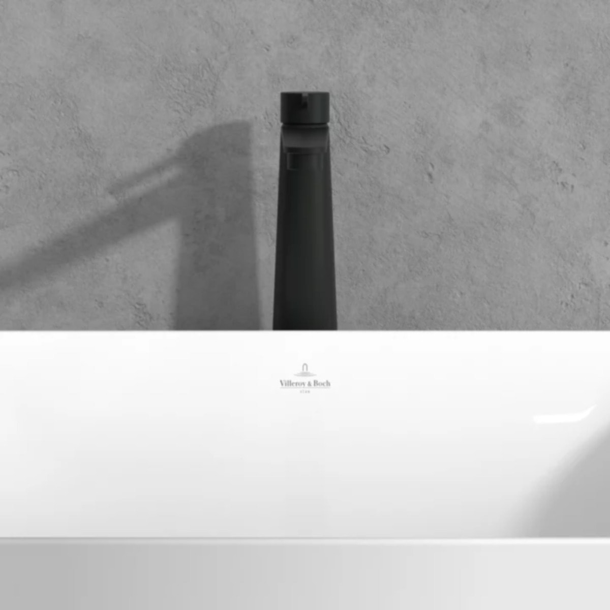 Mitigeur lavabo surélevé Conum avec vidage Push Open Noir mat