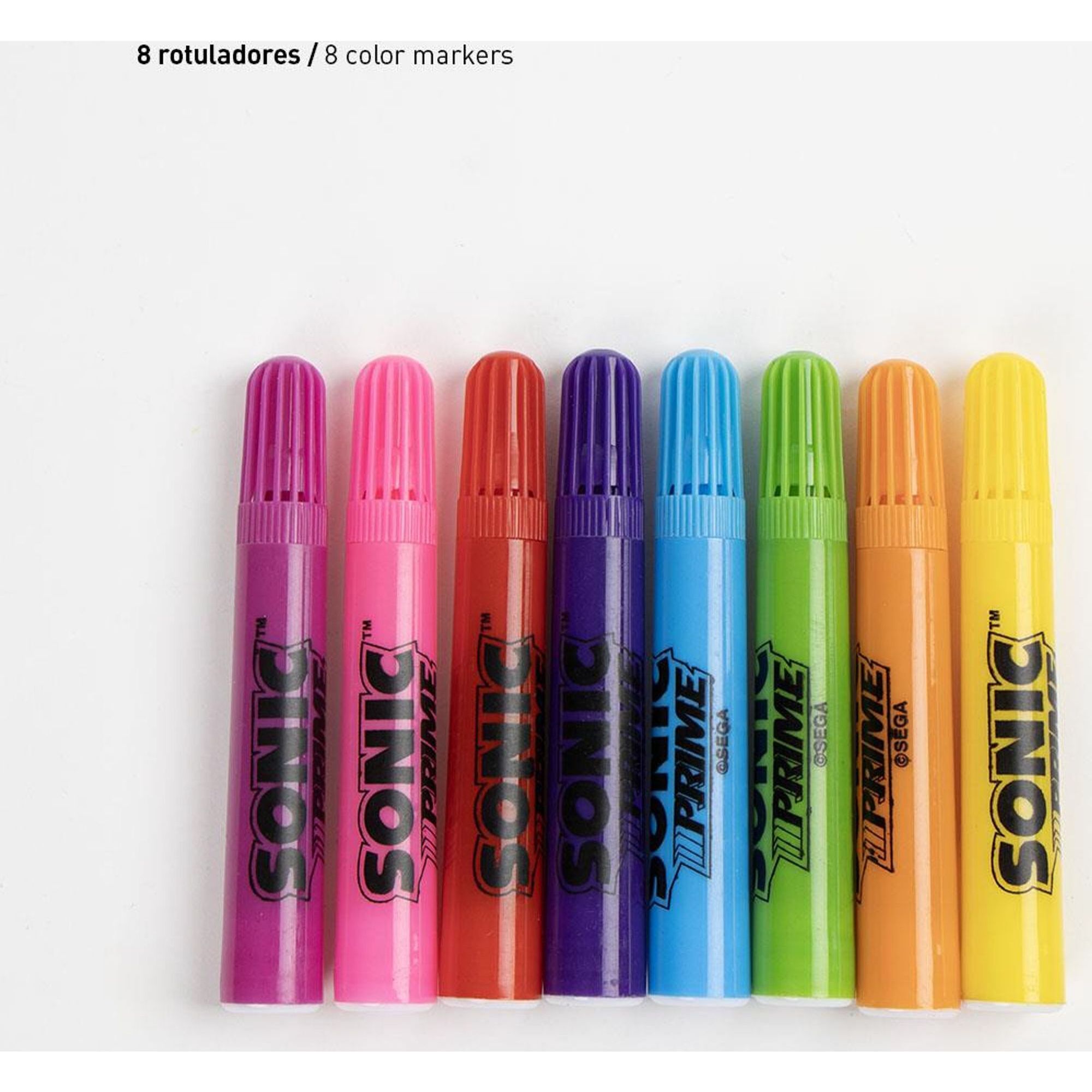 Set Papelería Coloreable Display Sonic Prime