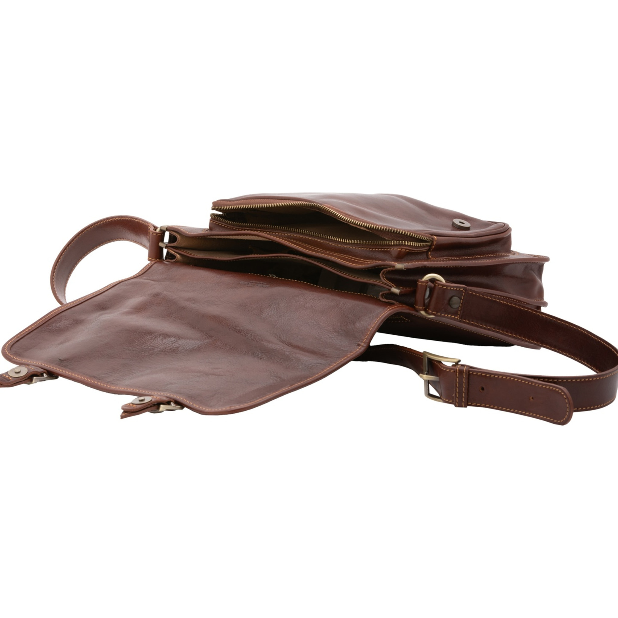 Borsa a tracolla da donna - Modello False - 100% pelle - 35.0 x 27.0 x 14.0 cm