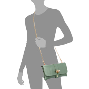 Amaseno borsa a spalla donna. Pelle autentica Dollaro.