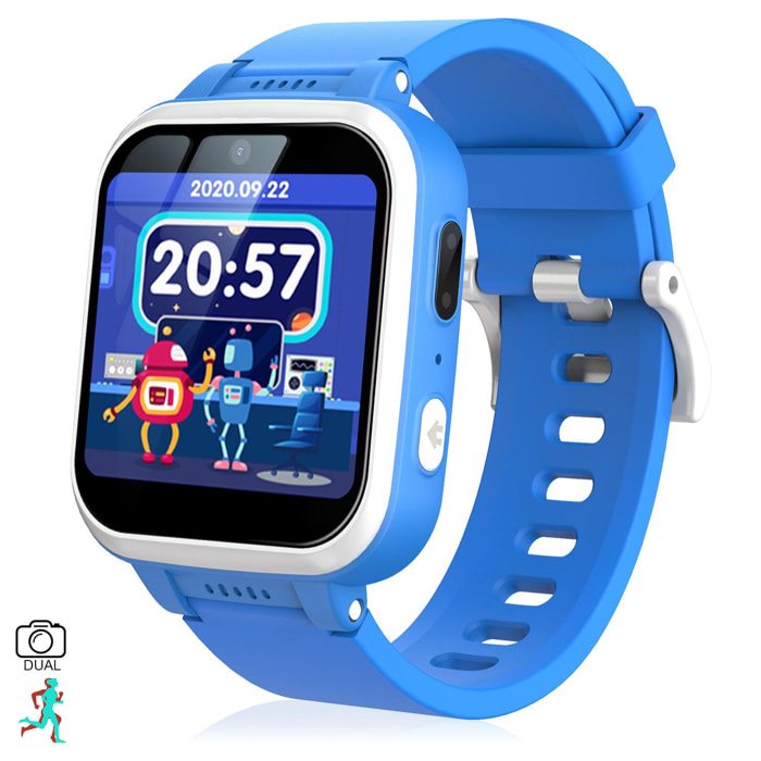 Smartwatch infantil Y90 con cámara de fotos y video, 6 juegos, grabadora de voz y reproductor de música.